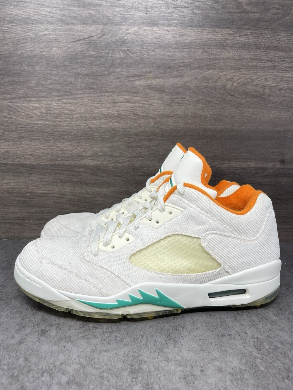 Air Jordan 5 Low Golf Lucky And Good Mens Size 13 Sail Orange Lot CW4204-100